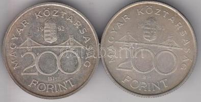 1992-93. 200Ft Ag "Deák" (2x) T:2