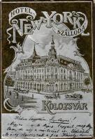Kolozsvár Hotel New York, metallic (fa)