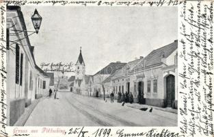 1899 Pecsenyéd templom, üzlet / church, shop