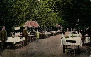 Gyopárosfürdő községi szálloda, kert