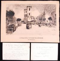 1937 2 db levlap méretű fénykép a Gyöngyösi Kaszinó Egyesület 100 éves jubileumi ünnepségéről, mindk...