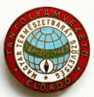 ~1960. "Tanfolyamvezető Előadó - Magyar Természetbarát Szövetség - Térképolvasó" tűzzománcozott Br jelvény T:1