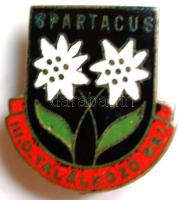 1961. "SPARTACUS III. Országos Találkozó" tűzzománcozott Br jelvény T:2