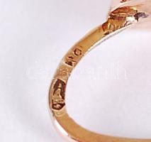 Cca 1940 Arany (Au) 14 K fülbevaló, jelzett, eredeti dobozában / Gold earring