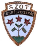 ~1960. "SZOT(Szakszervezetek Országos Tanácsa) Természetbarát" tűzzománcozott Br jelvény T:1