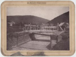 Cca 1900 Keleti - kárpátok, Ó-kemenczei gereb-Ungh megye. Régi, keményhátú fotó, 16x21 cm