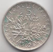 Franciaország 1962. 5Fr Ag T:2
France 1962. 5 Francs Ag C:XF