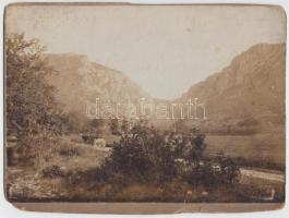 Cca 1890 Divald Adolf (1828-1891): Szadellö-i völgy. Vintage fotó, feliratozva, 15x21 cm