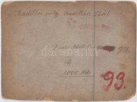 Cca 1890 Divald Adolf (1828-1891): Szadellö-i völgy. Vintage fotó, feliratozva, 15x21 cm