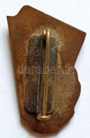 ~1960. "Gyopár Ruhaipari SPARTACUS" tűzzománcozott Br turista jelvény (zöld-zöld-sárga) T:...