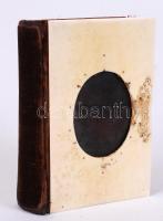 Paroissien complet. Paris, francia imakönyv, színezett metszetekkel, arany lapszélekkel, hiányos, kis szakadás a gerincen