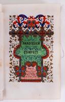 Paroissien complet. Paris, francia imakönyv, színezett metszetekkel, arany lapszélekkel, hiányos, ki...