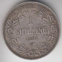 Dél-Afrika 1894. 1Sch Ag T:2-/3
South Africa 1894. 1 Schilling Ag T:aVF
