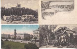 6 db régi képeslap: Liberec, Venice (litho), Judendorf-Straßengel, Bolzano, Griebnitzsee (1899), Berlin (folding card)