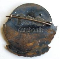 ~1965. "Szpartakusz Természetjáró" tűzzománcozott ezüstözött turista jelvény T:1-