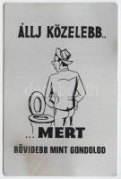 1985 Alumínium vicces kártyanaptár, apró folttal