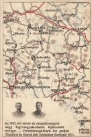 Az 1911. évi Sáros és Zemplén megyei nagy fegyvergyakorlatok tájékoztató térképe / K.u.K. military, field practice map