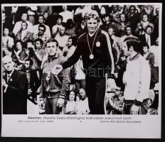 1972 "München. Hegedüs Csaba kötöttfogású birkózásban aranyérmet nyert", sajtófotó, 18x26cm