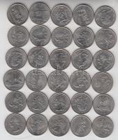 Amerika Egyesült Államok 1999-2006. 1/4$ klf emlékkiadások (30x) T:1-2 USA 1999-2006. Quarter Dollar, different commemorative coins (30x) C:UNC-XF