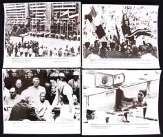 1972 6db sajtófotó a müncheni olimpiáról, aranyérmes magyar sportolókról, vegyes minőségben, 18x26cm