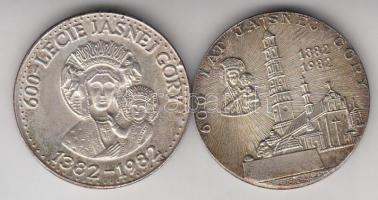 Lengyelország 1982. "600 éves a Jasna Góra-i pálos kolostor / II. János Pál pápa" 2xklf fé...