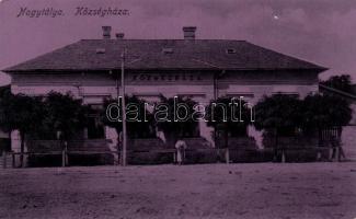 4 db régi képeslap: Gödöllő, Budapest, Nagytálya, Ferenc József koronázása (litho)