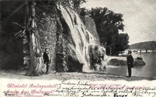 4 db régi képeslap: Gödöllő, Budapest, Nagytálya, Ferenc József koronázása (litho)