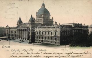 7 db régi képeslap: Wien (litho), Charlottenburg, Leipzig, Stuttgart, Abergele, Chester, Bournemouth