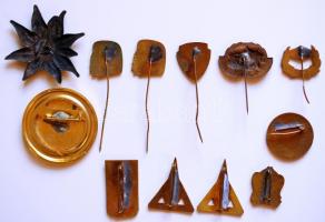 ~1960. 11db jelvény, legtöbb zománcozott, turistajelvények zömében T:1,2