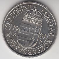 1991. 100Ft "II. János Pál pápa látogatása" T:BU