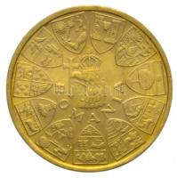 Románia 1944. 20L Au emlékérem "Ardealul Nostru" (6.57g/0.900/21mm) T:2
Romania 1944. 20 L...