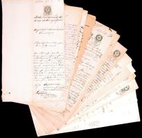 1870-1900 Vegyes okmánytétel
