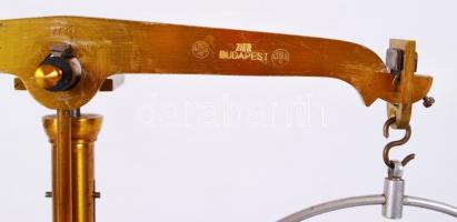 XX. sz eleje: Nagyon szép, szétszerelhető, réz patika mérleg, fa ládikában hordozható. Súlyokkal / 
...