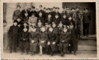 1948 Győr, MÁV vasúti tisztek, photo