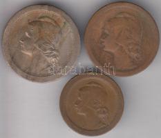 Portugália 1920. 20c + 1926. 10c Br + 1927. 5c Br T:2,2-
Portugal 1920. 20 centavo + 1926. 10 centav...