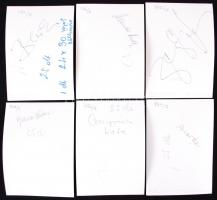 1970-1980 6db színészportré: Benkő Péter, Benedek Miklós, Bencze Ferenc, Csongrádi Kata, Bessenyei F...