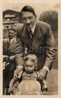 Hitler with small girl, Obersalzberg, So. Stpl (gluemark)