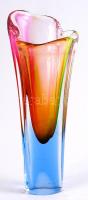 Szép irizáló üvegváza / Glass vase 29 cm
