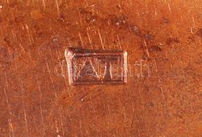 Asszonyi Tamás (1942-): Névjegy plakett. Bronz, jelzett, d:5 cm