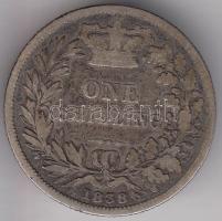 Nagy-Britannia 1838. 1Sh Ag "Viktória" T:3 Great Britain 1838. 1 Shilling Ag "Victoria" C:F