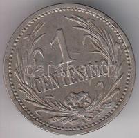 Uruguay 1909A 1c T:2 Uruguay 1909A 1 centesimo C:XF