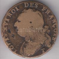 Franciaország 1792. 12D Br "XVI. Lajos" T:3-
France 1792. 12 Deniers Br "Louis XVI of...