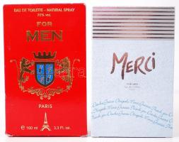 Merci és For Men márkájú francia parfümök, nem használt