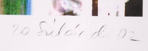 Szilárd jelzéssel: Női akt, c-print 1/10, jelzett, üvegezett keretben, 35×23 cm