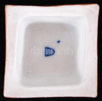 Altwien fűszertartó, jelzett, kézzel festett, teteje hiányzik, hibátlan, m:5 cm