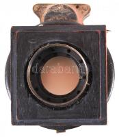 Cca 1910 Victor márkájú fényképezőgép alkatrész, 7×8 cm