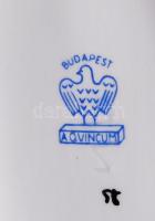 Hollóházi, Drasche, Aquincum figurális porcelánok, jelzettek, kézzel festettek, hibátlanok, összesen...