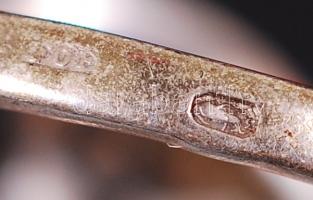 Ezüst (Ag) gyűrű  / silver ring 3,1g size: 56