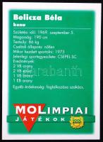 cca 2004 MOL olimpiai bajnokok gyűjtőkártya 33 db, kb 15 féle