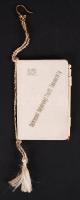 1928 Táncrendtartó a kis ceruzával "Debreceni Helyőrségi Tiszti Táncestély" felirattal, 8×5 cm